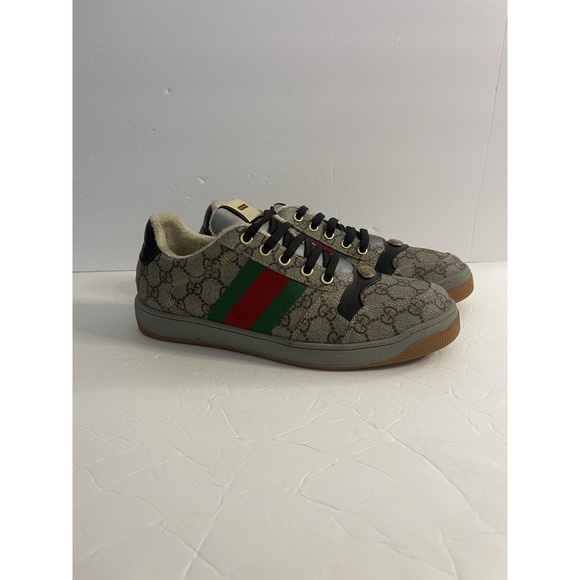 Gucci Screener GG Canvas Low-Top Sneakers Size 10 - Picture 4 of 16